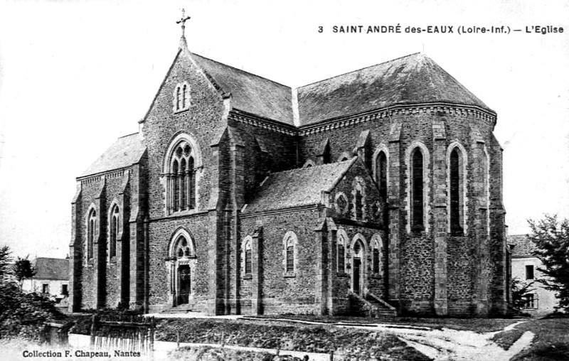Eglise de Saint-Andr-des-Eaux en Loire-Atlantique (anciennement en Bretagne).