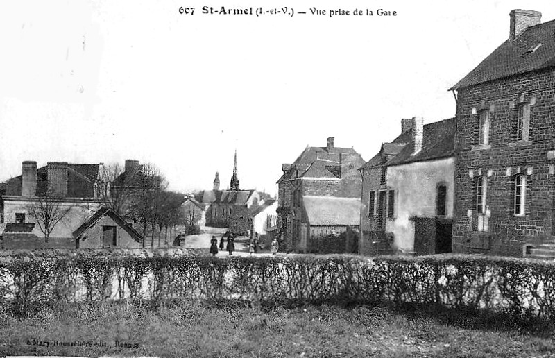 Ville de Saint-Armel (Ille-et-Vilaine, Bretagne).