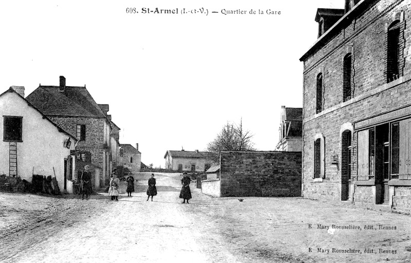 Ville de Saint-Armel (Ille-et-Vilaine, Bretagne).