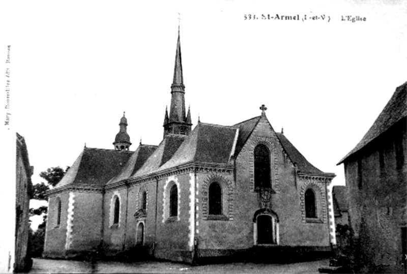 Eglise de Saint-Armel (Ille-et-Vilaine, Bretagne).