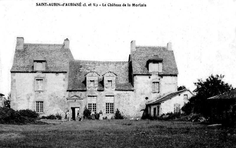 Chteau de Morlais  Saint-Aubin-d'Aubign (Bretagne).