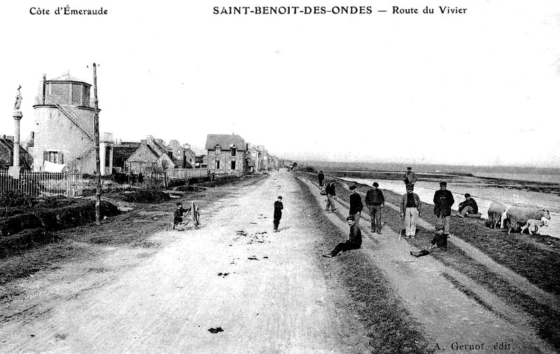 Ville de Saint-Benot-des-Ondes (Bretagne).