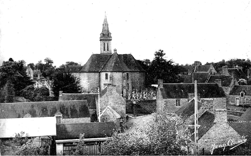 Ville de Saint-Brandan (Bretagne) : vue gnrale.