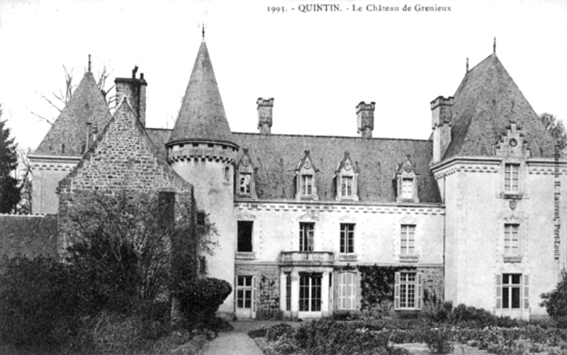 Ville de Saint-Brandan (Bretagne) : chteau de Grenieux.