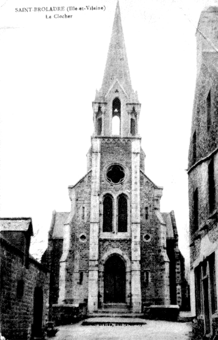Eglise de Saint-Broladre (Bretagne).
