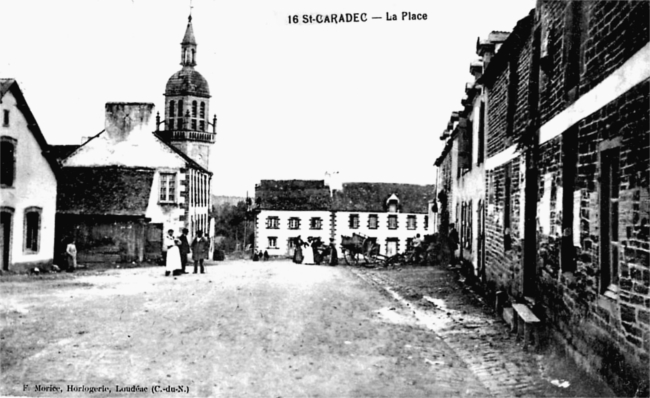 Ville de Saint-Caradec (Bretagne).