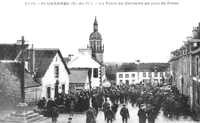 Ville de Saint-Caradec (Bretagne).