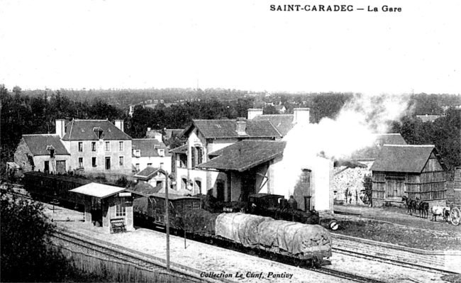 Gare de Saint-Caradec (Bretagne).