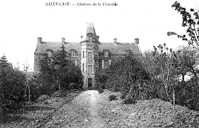 Ville de Saint-Cast-le-Guildo (Bretagne) : chteau de Vieuxville.