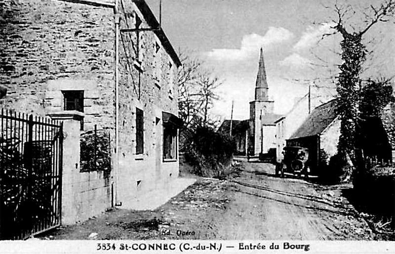 Ville de Saint-Connec (Bretagne).