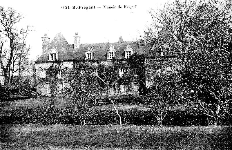Manoir de Kergoff  Saint-Frgant (Bretagne).
