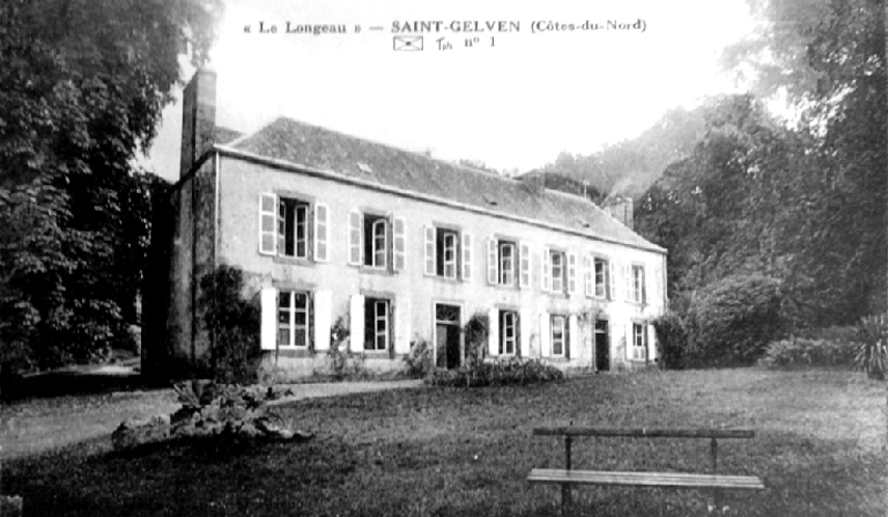 Saint-Gelven (Bretagne) : la demeure de Longeau.