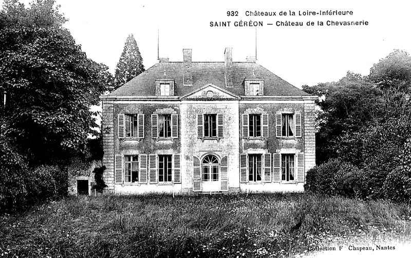 Chteau de la Chevasnerie  Gron (anciennement en Bretagne).