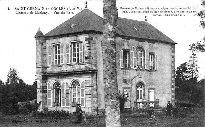 Chteau de Marigny en Saint-Georges-de-Cogls (Bretagne).