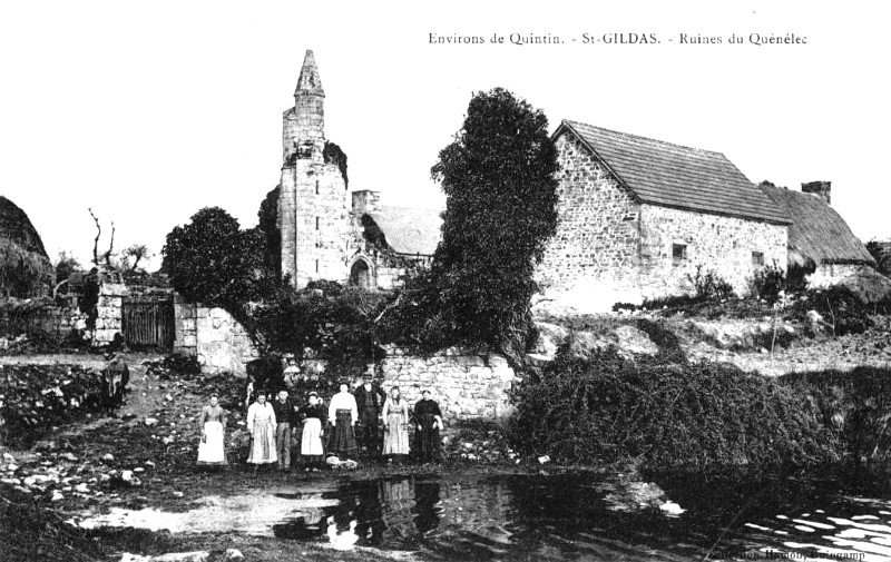 Chteau du Grand-Quellenec (ou Grand-Qulenec)  Saint-Gildas (Bretagne).