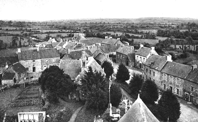 Vue gnrale de la ville de Saint-Gilles-Pligeaux (Bretagne).
