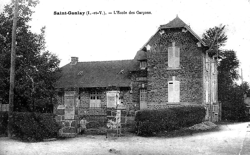 Ville de Saint-Gonlay (Bretagne).