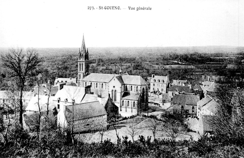 Ville de Saint-Gouéno (Bretagne).