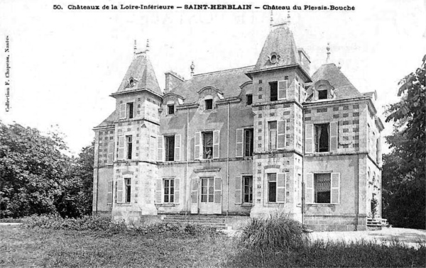 Chteau de Saint-Herblain (Plessis-Bouche), historiquement en Bretagne.