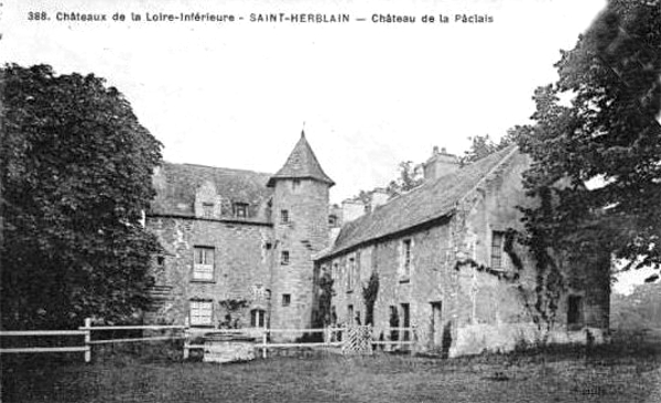 Chteau de Saint-Herblain (Paclais ou Paquelais), historiquement en Bretagne.