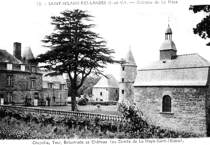 Chteau de la Haye  Saint-Hilaire-des-Landes (Bretagne).