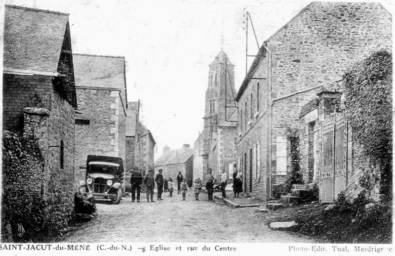 Ville de Saint-Jacut-du-Mené (Bretagne).