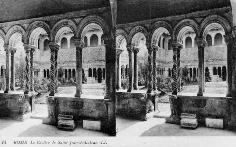Le cloître de Saint-Jean-de-Latran (Rome).