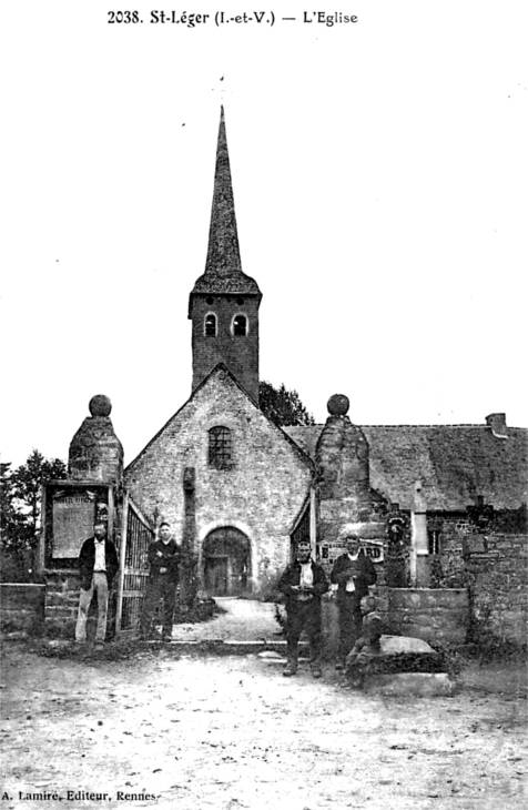 Eglise de Saint-Lger-des-Prs (Bretagne).