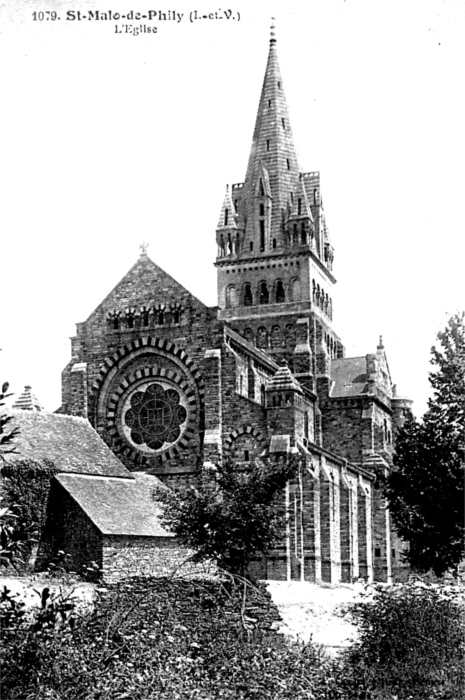 Eglise de Saint-Malo-de-Phily (Bretagne).