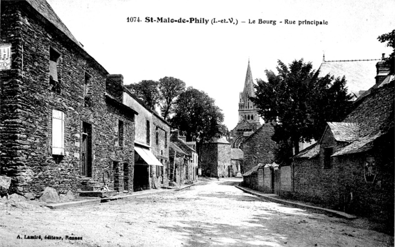 Ville de Saint-Malo-de-Phily (Bretagne).