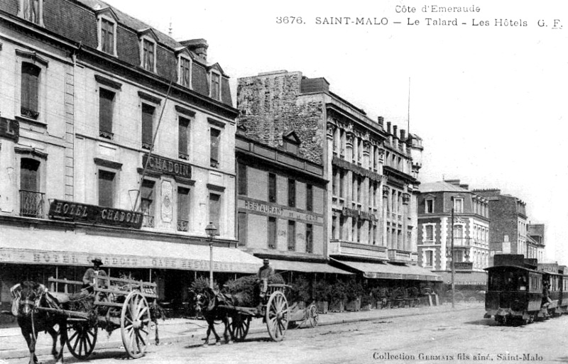 Ville de Saint-Malo (Bretagne) : les htels.
