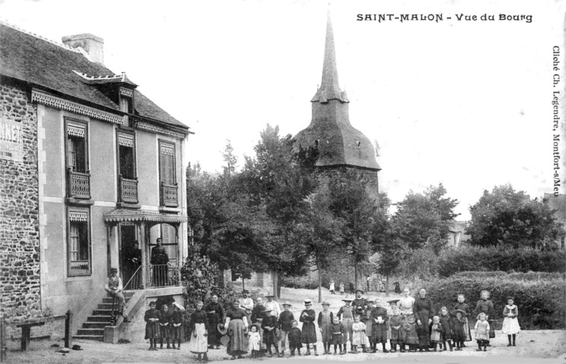 Ville de Saint-Malon-sur-Mel (Bretagne).