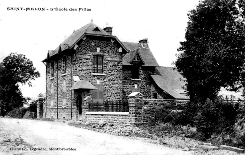 Ecole de Saint-Malon-sur-Mel (Bretagne).