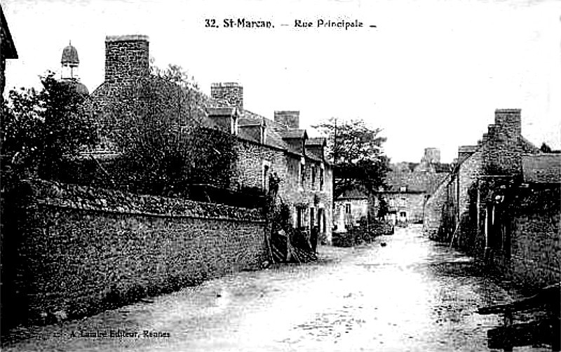 Ville de Saint-Marcan (Bretagne).