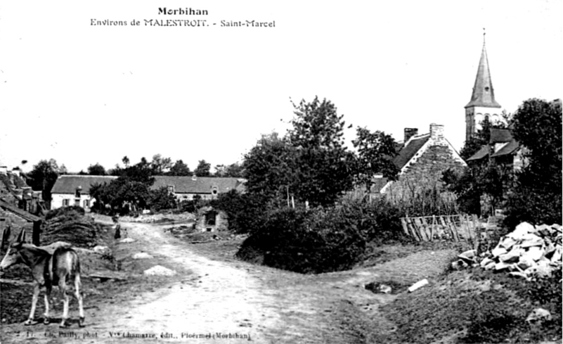 Ville de Saint-Marcel (Morbihan - Bretagne).