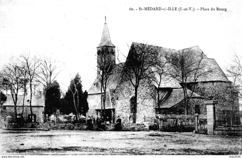 Eglise de Saint-Mdard-sur-Ille (Bretagne).