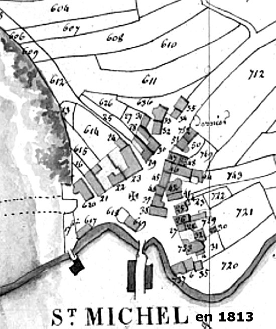 La vieille cte de Saint-Michel-en-Grve en 1813