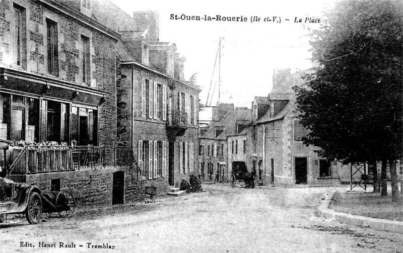 Ville de Saint-Ouen-la-Rourie (Bretagne).