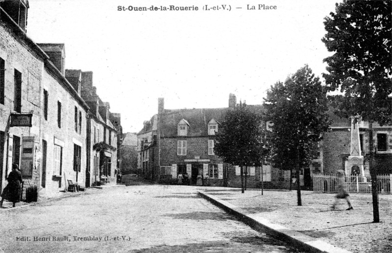 Ville de Saint-Ouen-la-Rourie (Bretagne).