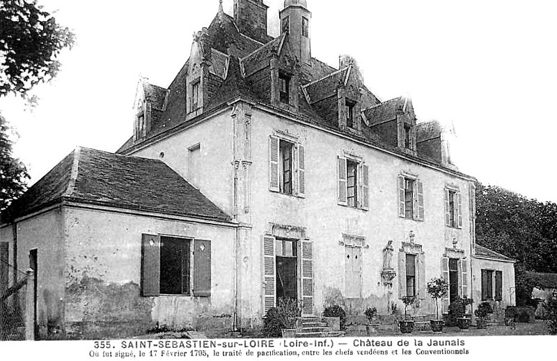 Manoir de La Jaunais ou Jaunaie  Saint-Sbastien-sur-Loire (Bretagne).
