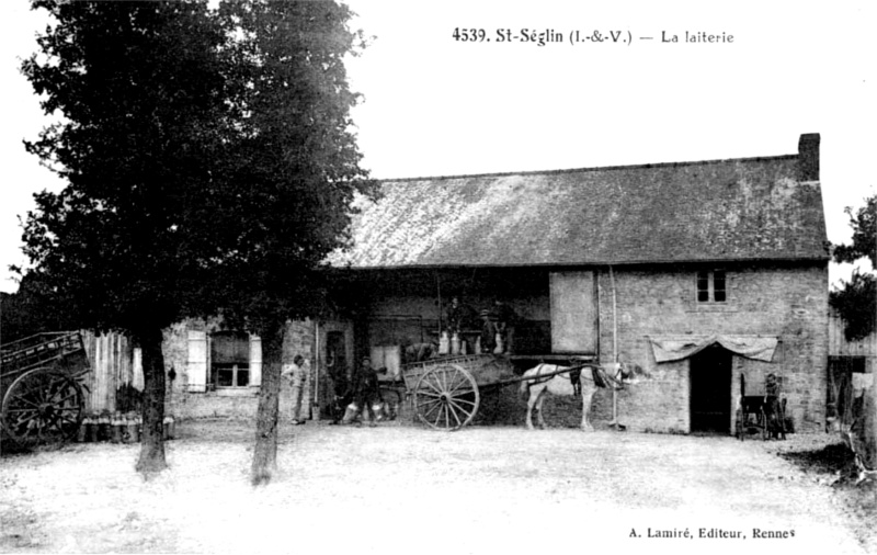 La laiterie de Saint-Sglin (Bretagne).