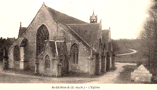 Eglise de Saint-Servais (Bretagne).