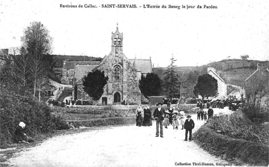 Ville de Saint-Servais (Bretagne).