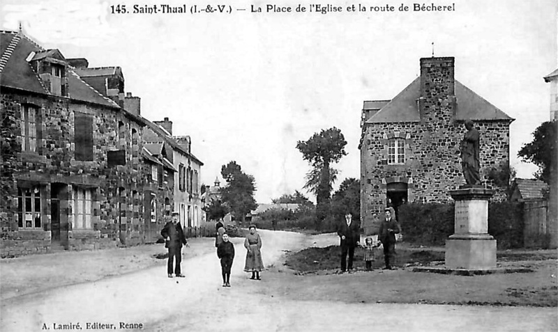 Ville de Saint-Thual (Bretagne).