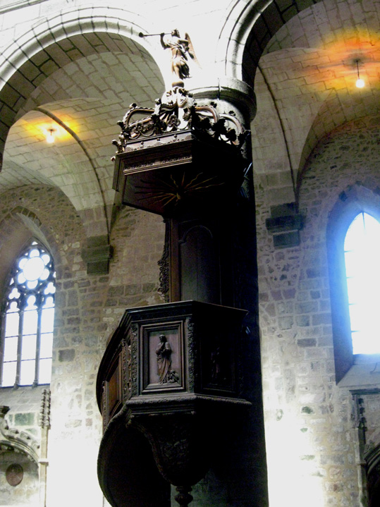 Saint-Brieuc (Bretagne) : cathdrale Saint-Etienne (Chaire des frres Etienne de Trv)