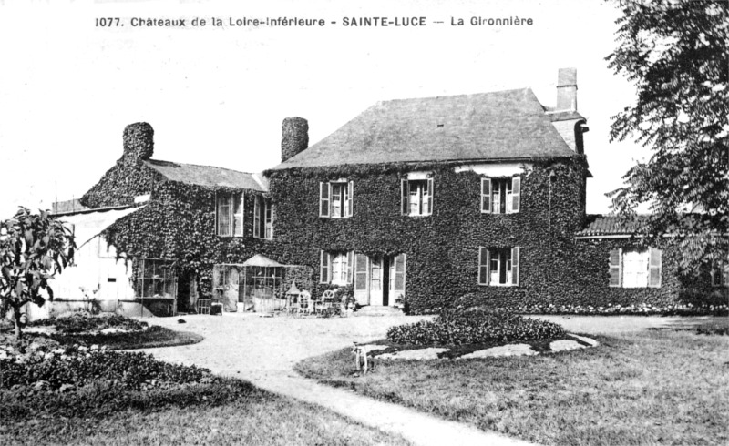 Manoir de la Gironnire  Sainte-Luce-sur-Loire (Bretagne).