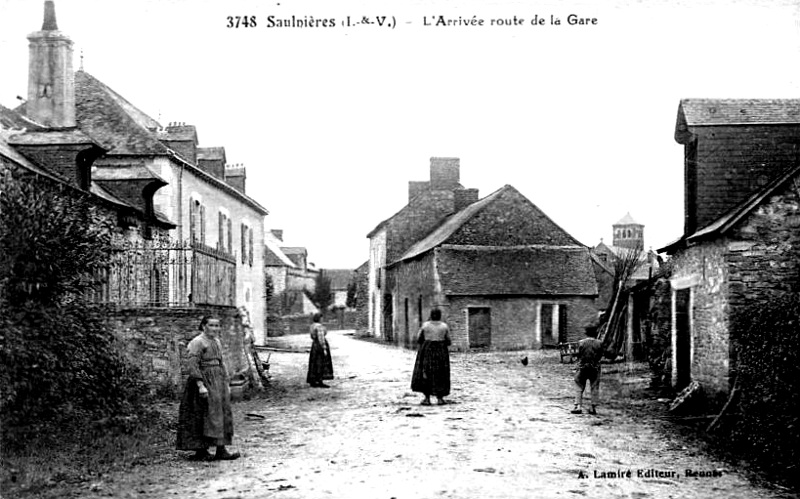 Ville de Saulnires (Bretagne).
