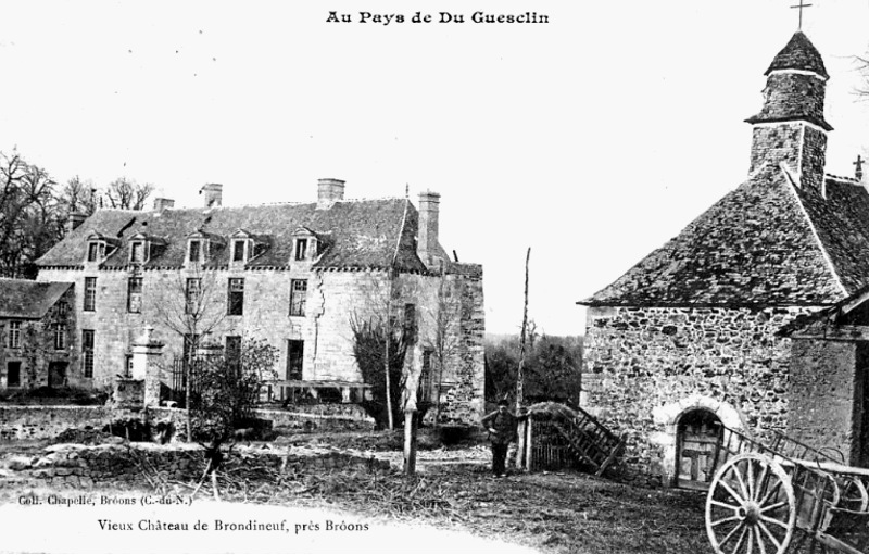 Ville de Svignac (Bretagne) : chteau de Brondineuf.
