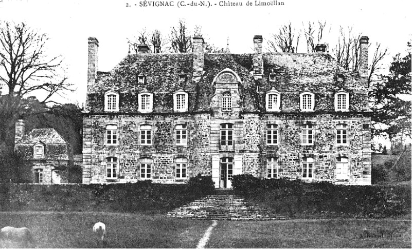 Ville de Svignac (Bretagne) : chteau de Limollan.