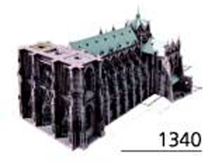 Cathdrale de Strasbourg en 1340